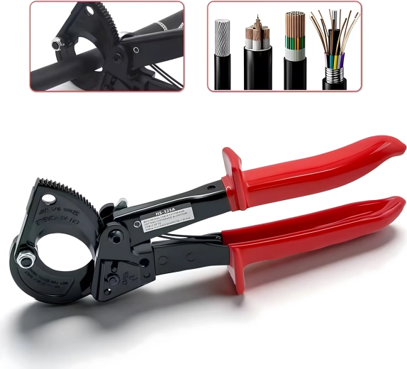 Ręczne zapadkowe nożyce do kabli izolowane 240 mm²