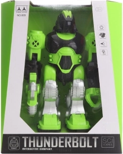 Zielony robot na baterie