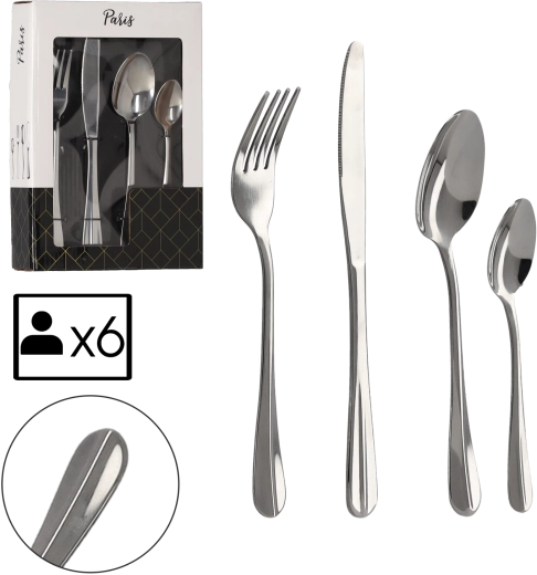 Zestaw sztućców Paris 24 szt.