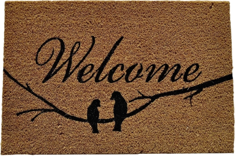 Wycieraczka z włókna kokosowego i PVC 40 × 60 cm Welcome