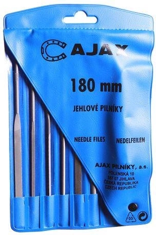 Zestaw pilników igłowych 180 mm, 6 sztuk