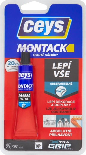 Klej montażowy 20 g CEYS MONTACK – ciekłe gwoździe, usuwalny