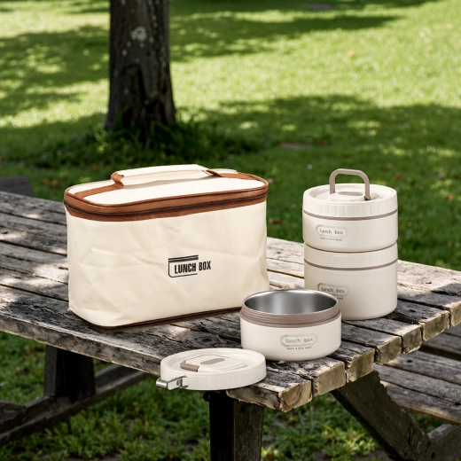 Zestaw izolowanych pojemników na żywność LunchBox 4 sztuki