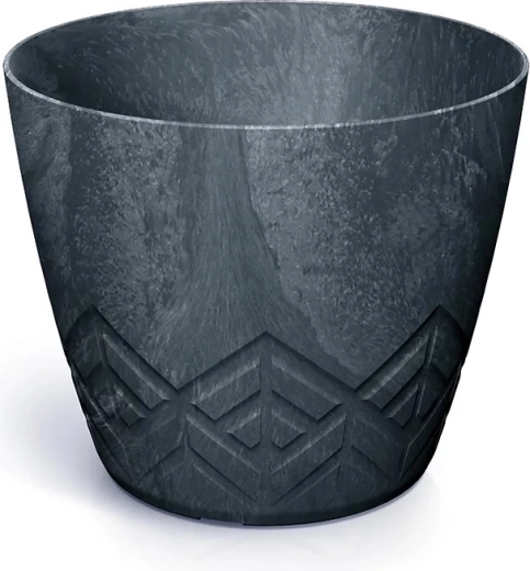 Doniczka z efektem betonu 13,8 cm antracyt