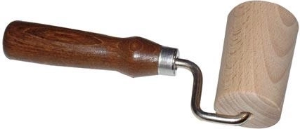 Jednoręczny drewniany wałeczek do ciasta 7 cm z ciemną rączką