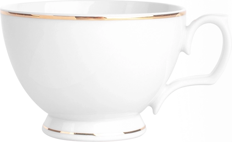 MariaPaula Klasyka – złota linia porcelanowy kubek śniadaniowy 350 ml