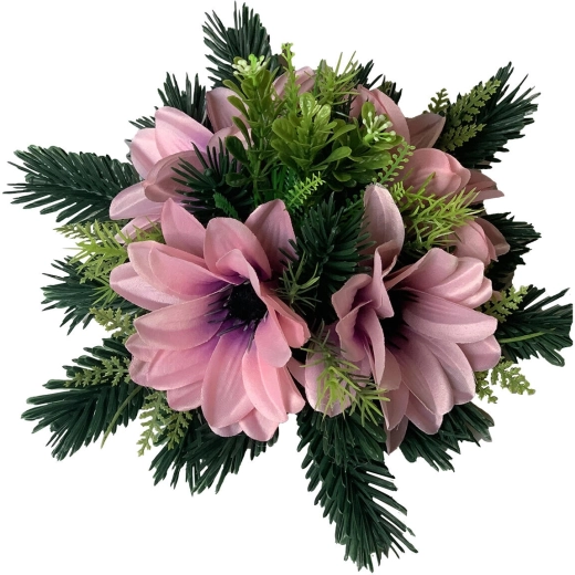 Dekoracja ikebana z gerberami, średnica 28 cm