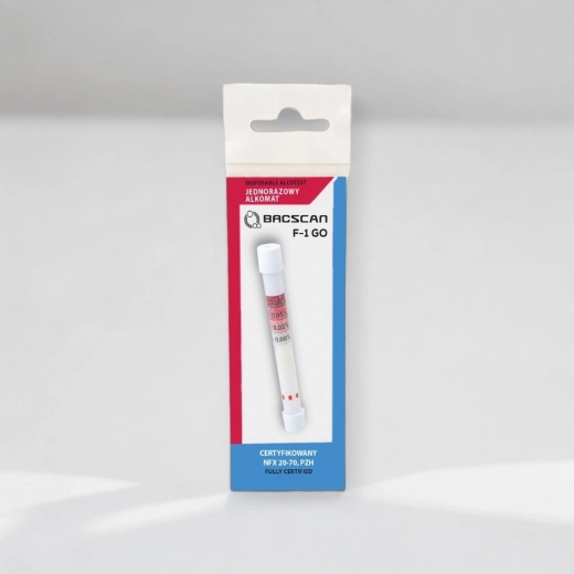 Chemiczny jednorazowy tester alkoholu BACscan F-1 GO