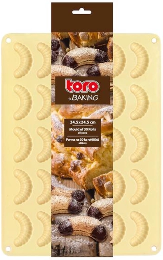 Silikonowa forma do rogalików waniliowych TORO, 30 szt.