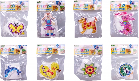 Koraliki do zaprasowywania – mix kolorów, zestaw kreatywny