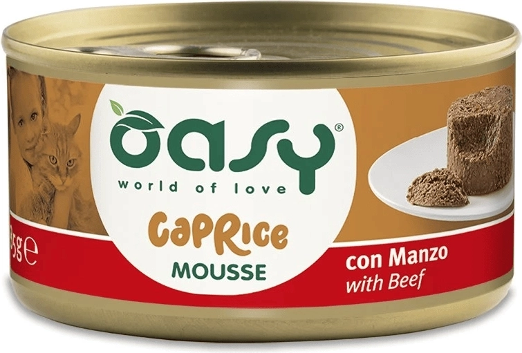 Oasy Caprice mousse z wołowiną dla kotów 85 g