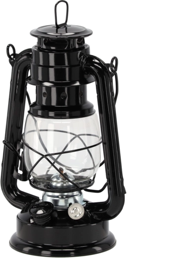 Klasyczna metalowa lampa naftowa 28 cm