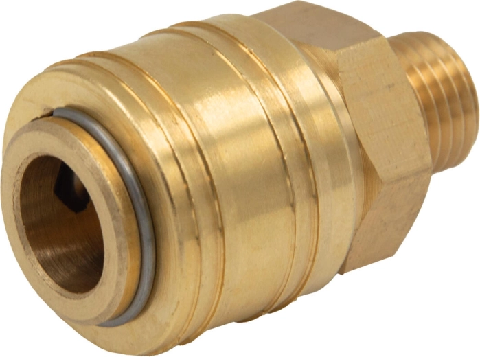Szybkozłączka z gwintem zewnętrznym 1/4" z mosiądzu