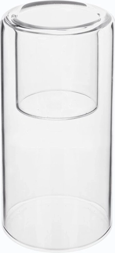 Przezroczysty szklany świecznik na tealight 12 cm
