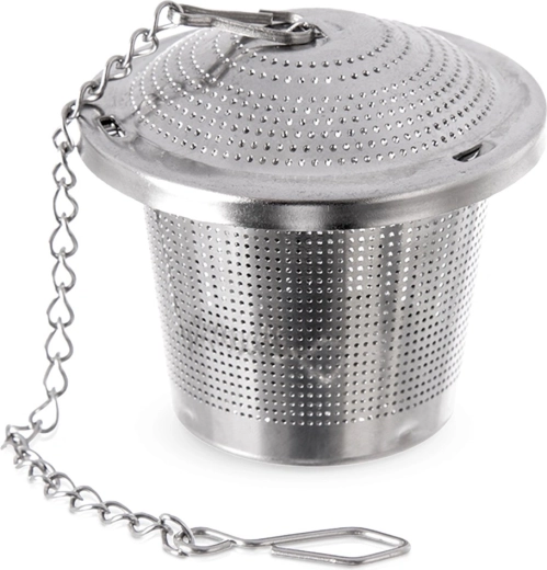 Stalowe sitko do herbaty z łańcuszkiem 4,5 cm