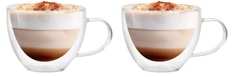 Zestaw 2 kubków termicznych z podwójną ścianką 280 ml