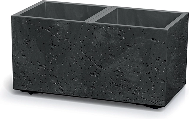 Donica Sierra Case z efektem betonowym 57,7 cm – czarna