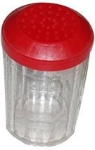 Cukiernica do posypywania z przezroczystego plastiku, mix kolorów