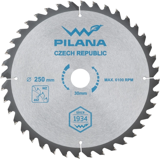 Tarcza piły PILANA SK 5255 WZ 250 mm, 40 zębów