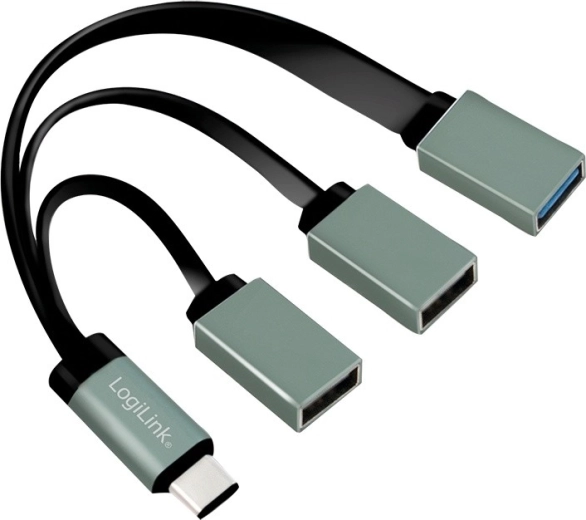 Hub USB-C LogiLink 3.1 z 3× portami USB-A