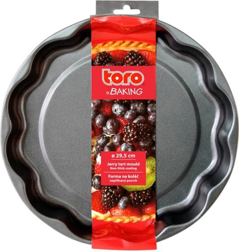 Forma do tarty 29 cm z blachy węglowej z powłoką nieprzywierającą