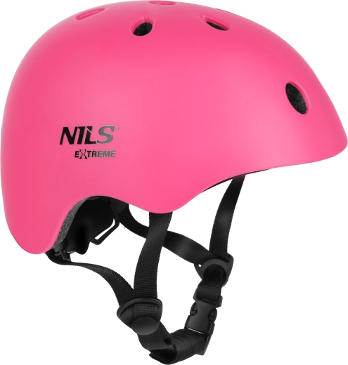 Kask NILS Extreme MT301 różowy – XS (48–52 cm)