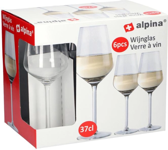 Kieliszki Alpina do białego wina 370 ml (6 szt.)