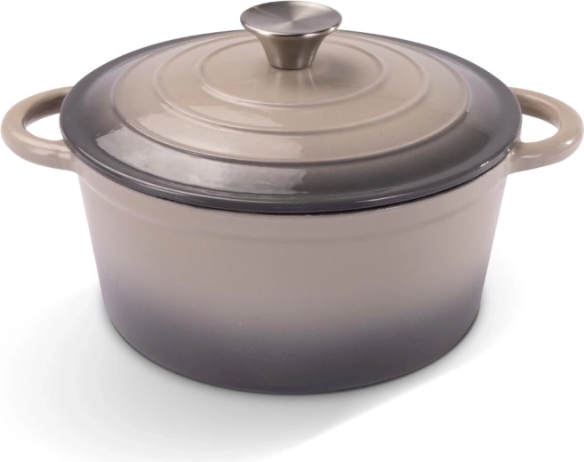 Żeliwny garnek z pokrywką Lamart Iron 24 cm
