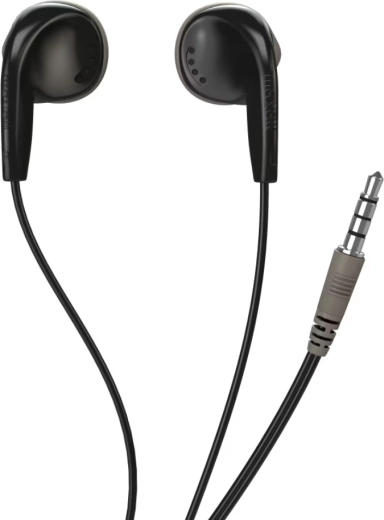 Maxell EB-98 czarne słuchawki douszne z gniazdem 3,5 mm