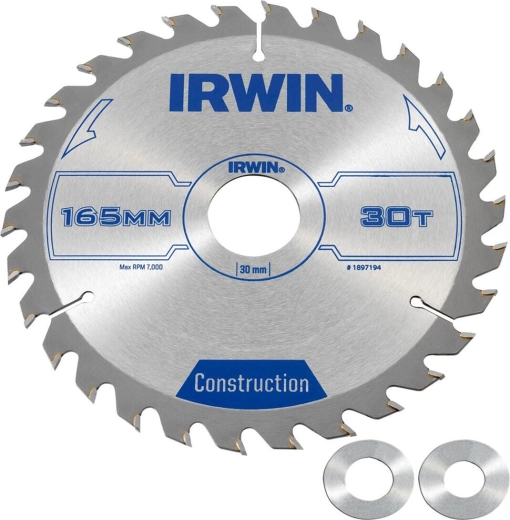 Tarcza pilarska IRWIN 165 mm, 30 zębów, cienkie cięcie