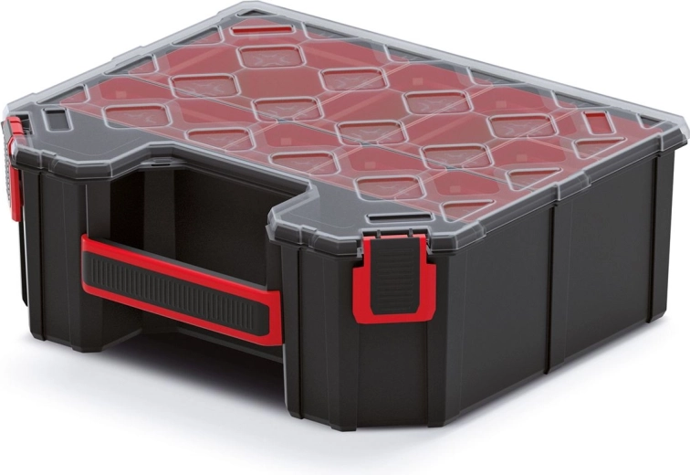 Wysoki organizer TAGER z przezroczystą pokrywą 284 × 243 × 105 mm