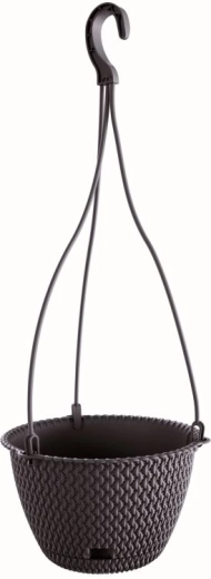 Wisząca donica Splofy Round W 23 cm antracyt