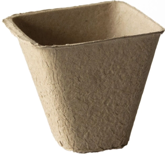 Jednorazowe papierowe doniczki 8 × 8 × 8 cm (18 szt.)