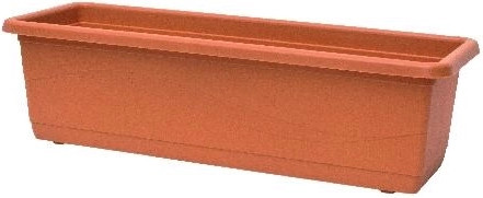 Plastowa skrzynka Lobelia 50 cm terakota
