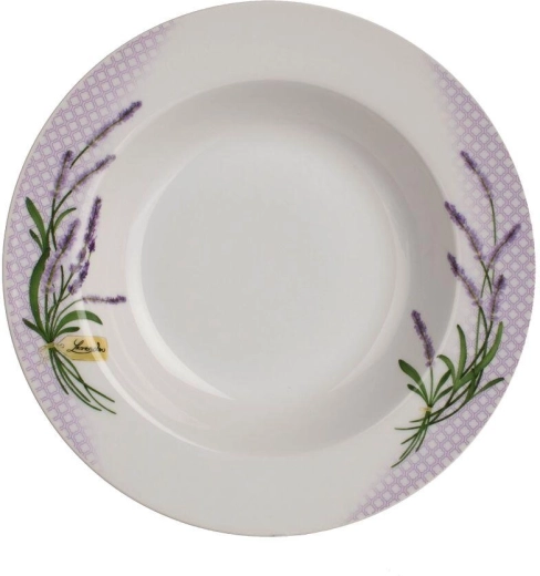 Głęboki porcelanowy talerz LAVENDER 21,6 cm