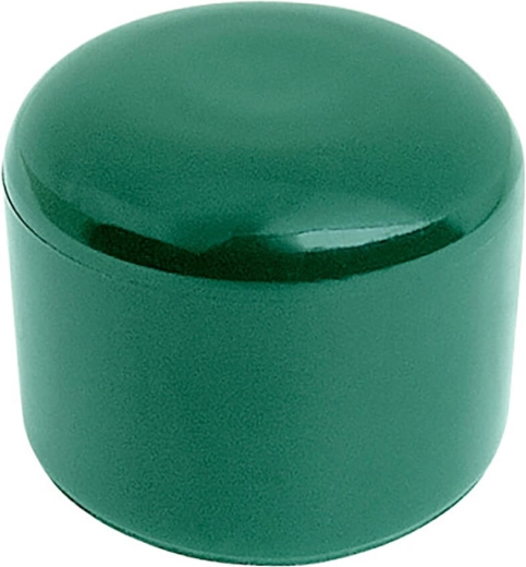 Plastowa nasadka na okrągły słupek ogrodzeniowy 60 mm, zielona