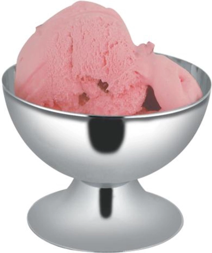 Puchar do lodów ze stali nierdzewnej, średnica 10 cm