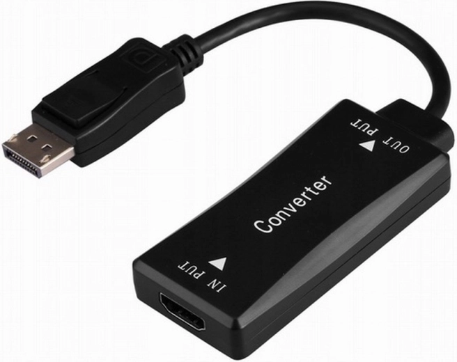 Aktywny konwerter HDMI na DisplayPort 4K 30 Hz, 0,15 m