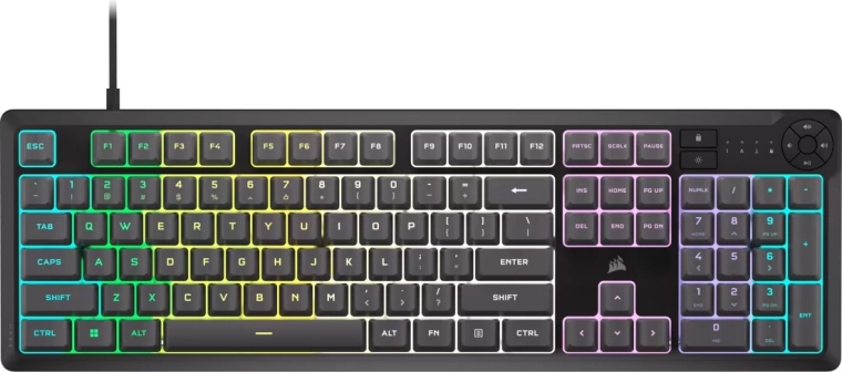 Klawiatura gamingowa Corsair K55 Core RGB szara