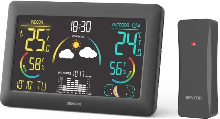 Stacja meteorologiczna Sencor SWS 4900 z bezprzewodowym czujnikiem