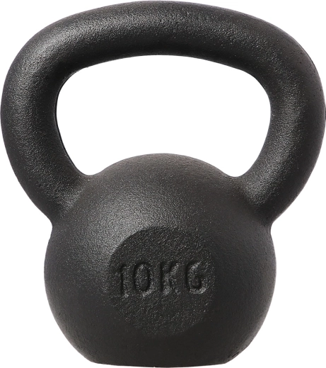 Żeliwny kettlebell HMS 10 kg, czarny