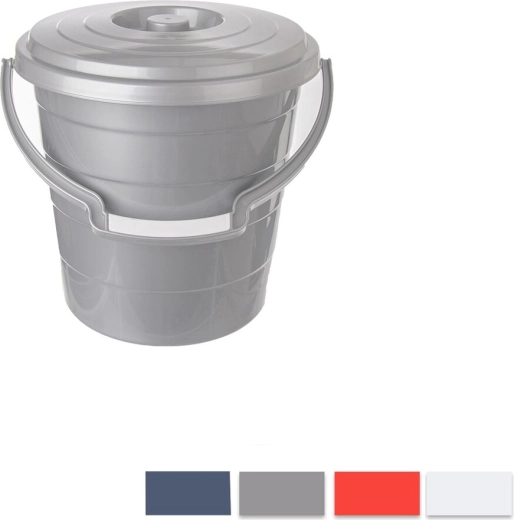 Wiadro Hobby z pokrywą 10 l – mix kolorów