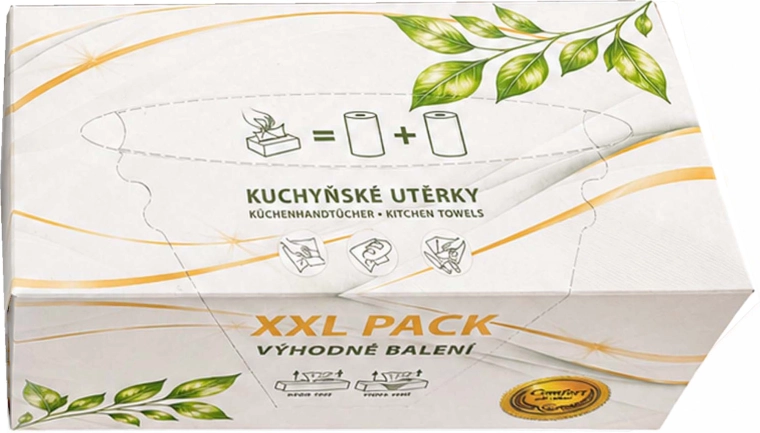Dwuwarstwowe ręczniki kuchenne XXL w pudełku