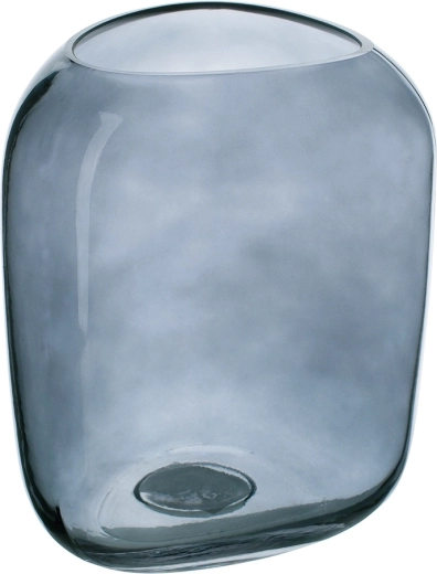 Szklany wazon granatowo-niebieski 20 cm