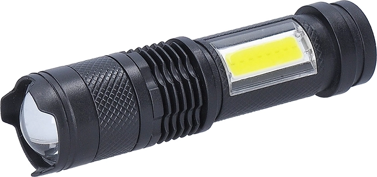 Solight ładowalna kieszonkowa latarka LED z zoomem – 1 sztuka
