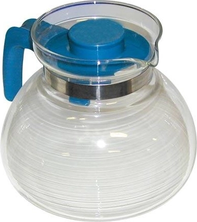 Szklany czajnik Svatava 1,7 l z plastikową pokrywką i uchwytem