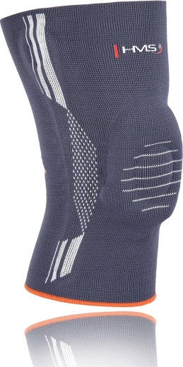Elastyczny bandaż na kolano z silikonowym pierścieniem rzepkowym HMS