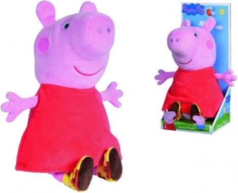 Pluszowa Świnka Peppa z dźwiękiem 22 cm