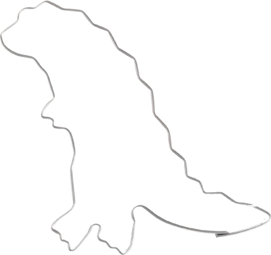 Nierdzewna foremka do wykrawania – dinozaur