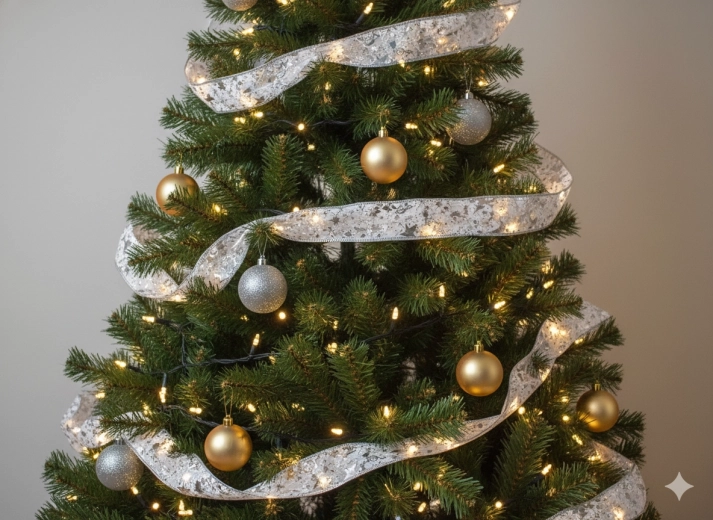 Świąteczna taśma LED z ciepłym białym światłem, 50 LED, na baterie